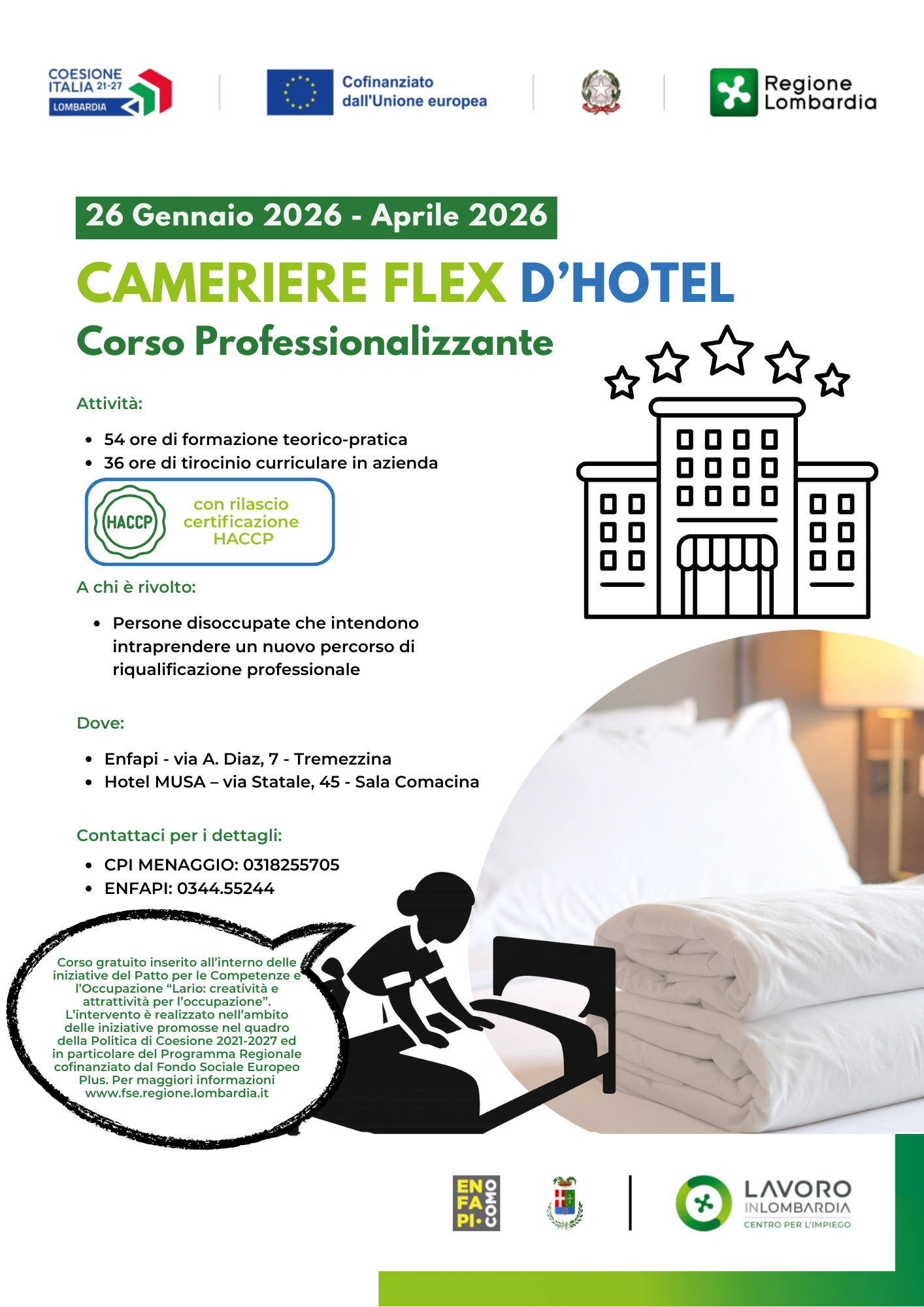 Immagine relativa a: Al via il corso “Cameriere Flex d’Hotel” a Tremezzina