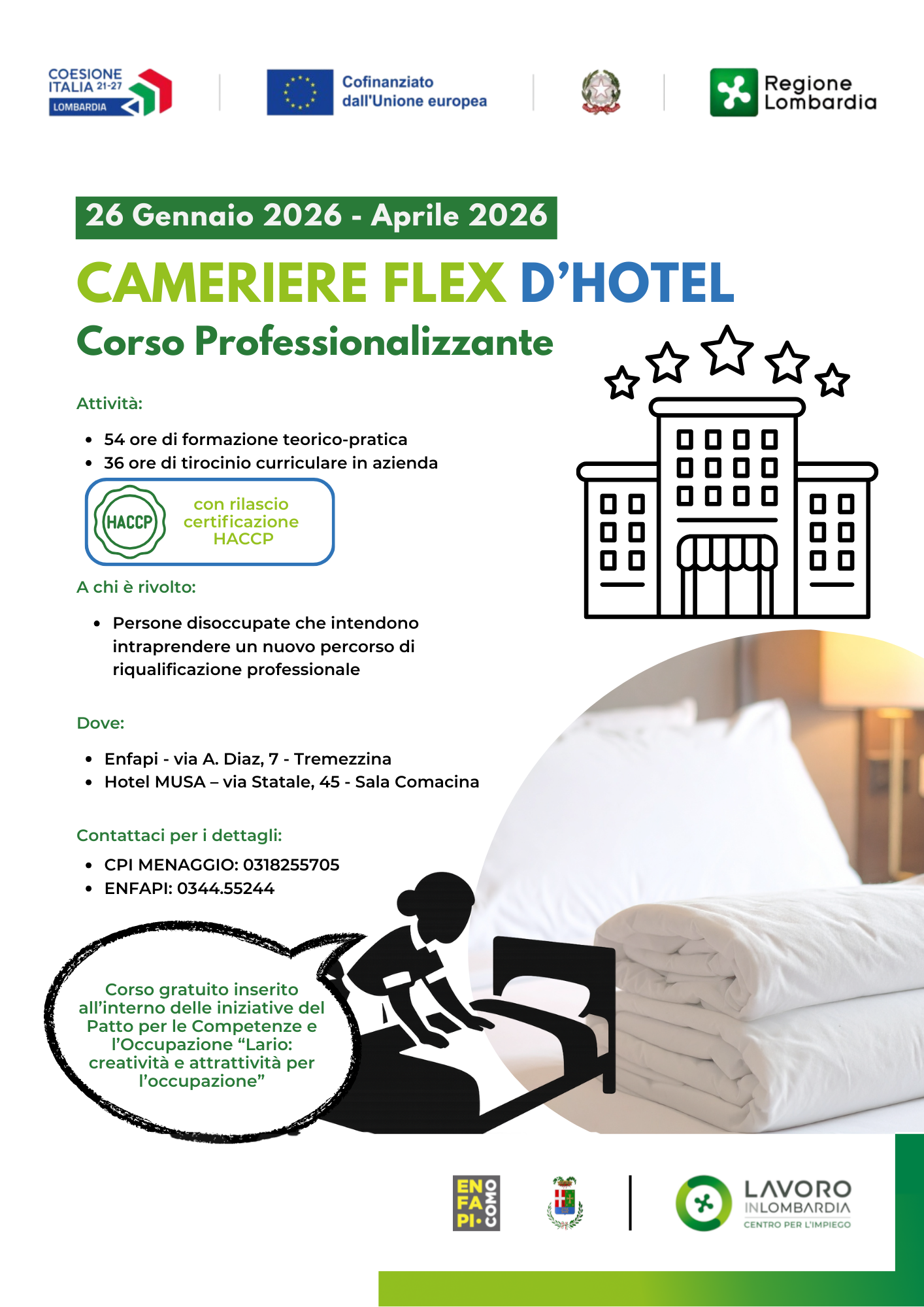 Immagine relativa a: Al via il corso “Cameriere Flex d’Hotel” a Tremezzina