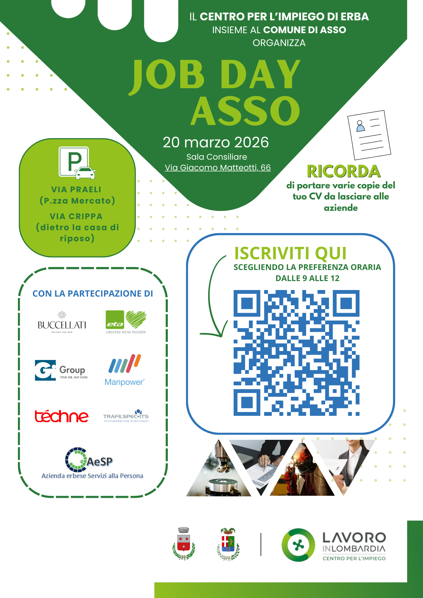 Immagine relativa a: Job Day ad Asso: un’occasione per incontrare aziende e agenzie per il lavoro