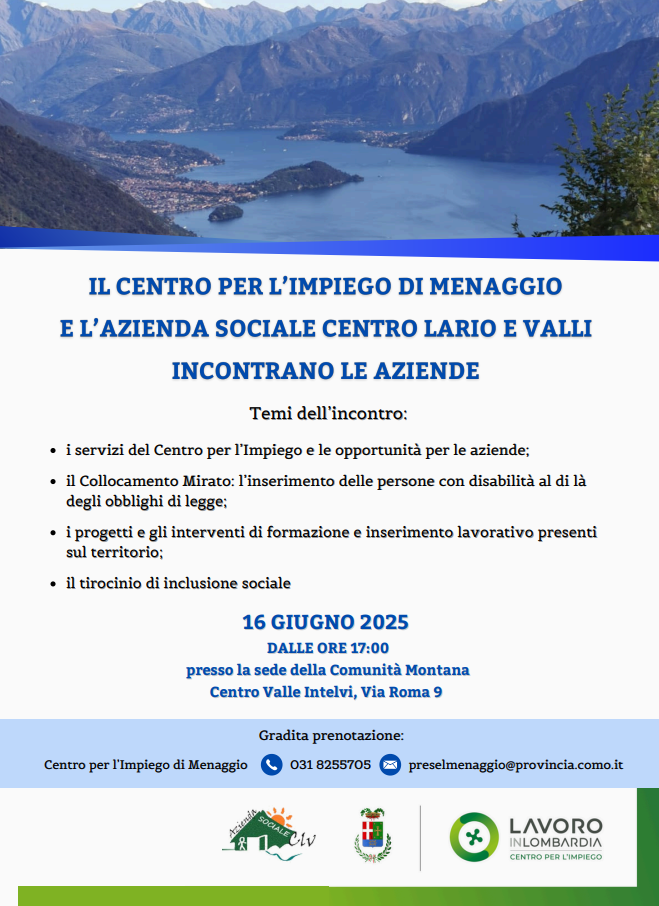 CPI e azienda sociale incontrano le aziende